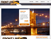 Tablet Screenshot of frontlinetours.ca